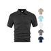 European And American Cross-Border Summer Thin Loose Breathable Casual Solid Color Jacquard Fabric Turn-Down Collar_viptrois.com