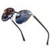 Men's Metal Polarized Fashion Colorful Sunglasses_viptrois.com
