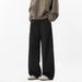 Men's Retro High Street Cargo Pants - Oversized Straight-Leg Joggers With Patchwork Design, Streetwear Essentials For Casual & Urban Style_viptrois.com