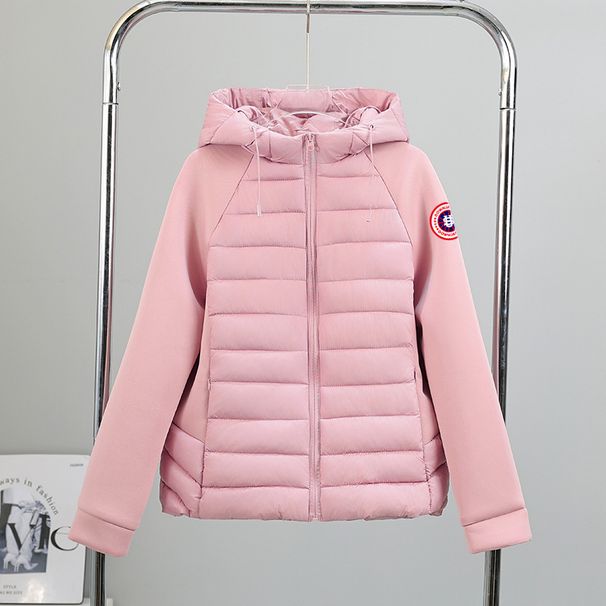 Men's Clothing Hooded Down Cotton Coat, Seasonal Patchwork, Petite Warm Cotton Coat, Arm Patch, US Map Style Women's Outerwear_viptrois.com
