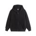 2025 Flower Gray Cardigan Sweater Men's Spring And Autumn Double-headed Zipper Hooded Jacket American Retro Jacket Loose_viptrois.com