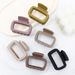 Cute Minimalist Small Hollow Square Claw Clip - Korean Style High Ponytail Clip For Thin Hair - Back-of-Head Updo Accessory_viptrois.com
