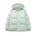Hooded Padded Jacket For Men And Women Loose Thickened Padded Jacket Removable Hat Padded Jacket_viptrois.com