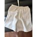 off White Linen Casual Shorts for Men Summer Thin Loose Straight Leg Mid-Length Old Fashioned Style Sporty Versatile Five Point_viptrois.com