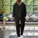 Solid Color Texture Fashion Casual Men's Suit_viptrois.com