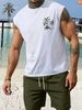 Men's Sports Fitness Vest Muscle Training Shirt Spring And Summer Tight Sleeveless Inner Top_viptrois.com