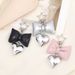 Bag Charm Hot Selling New Leather Bow Heart Pendant Luggage Keychain Pendant Creative All Match Small Jewelry Pendant Chain_viptrois.com