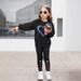 Mother & Kids INS Girls 2 Piece Set & Love Butterfly Print Long Sleeved Sweatshirt Leggings Outdoor Leisure Sports_viptrois.com