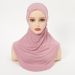 2024 New Ethnic Style Silk Cotton Elastic Base Hat Solid Color Hui, Malay, Indonesian Simple And Versatile Headscarf_viptrois.com