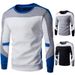 Men's Clothing new men's baseball uniform sweatshirt plus velvet and thickened men's clothing 9269_viptrois.com