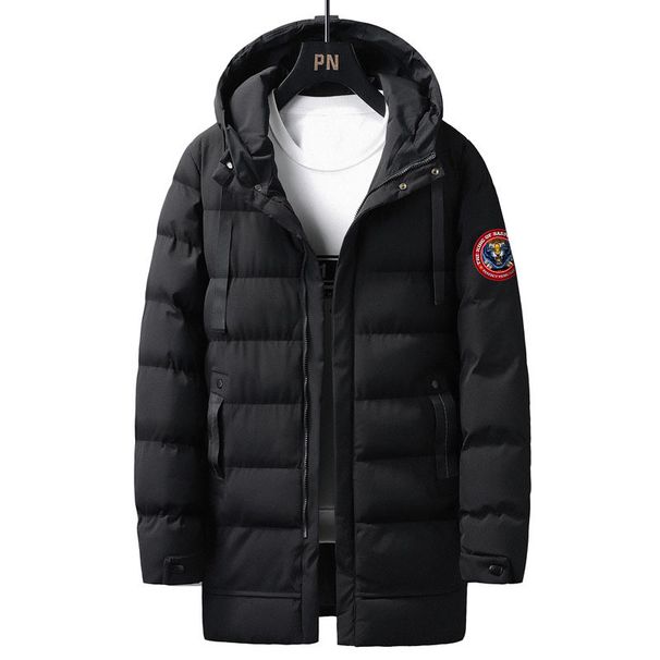 Men's Clothing Winter European And American Men's Thick Warm Mid Length Hooded Coat Tiger Head Loose Coat Men_viptrois.com