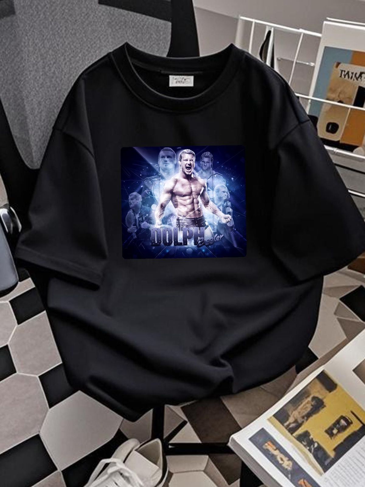 New Popular Dolph Ziggler Short Sleeve Men All Size Tee B718 Breathable Unisex Homme Streetwear Slightly Versatile Stretched Stylish_viptrois.com