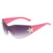 Star-Shaped Wrap Sunglasses - One-Piece UV400 Protection | Fashionable Unisex Retro Shades_viptrois.com
