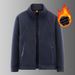 Men's Fleece Jacket 2025 Autumn New Versatile Breathable Lapel Jacket Men's Clothing_viptrois.com