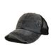 Cross grid washed ponytail baseball for women in summer, spring, and autumn, made of old light board, outdoor sun_viptrois.com