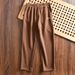 Men's Clothing Men's Autumn Elastic Waist Straight Casual Pants Sweatpants Slightly Wide Leg Trousers_viptrois.com