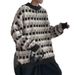 New soft waxy retro style sweater for men in autumn and winter, loose outer wear, students' versatile Fried Dough Twists knitting top_viptrois.com