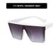 Purple Oversized Cat Eye Sunglasses - Women's Retro Fashion Shades For Street Style & Driving UV400 Protection One-Piece Frame_viptrois.com