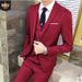 Men's Clothing Professional Large Size Suits For Men Three Piece Suits Formal Men Solid Color Groom Best Man Wedding Dress_viptrois.com