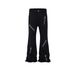 men's high street style trousers for men and women, same style zipper decorated black slim fit unisex jeans_viptrois.com