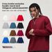 Heavy Loose Solid Color Men's Crew Neck Mixed Cotton Double-sided Sweater Women's Korean Version Casual Long-sleeved Couple_viptrois.com