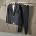 Men's Casual Suit Set Trendy And Mature Style British Dapper Versatile Top High End Suit Jacket_viptrois.com