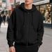 Men's Clothing Plus Velvet Heavyweight Fleece-Lined Zip-Up Hoodie Men's Oversized Streetwear Pullover With Contrast Drawstring Casual Jacket_viptrois.com