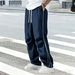 Men's American Style Summer Casual Drawstring Pants - Solid Color Lightweight Relaxed Fit Trousers For Streetwear_viptrois.com