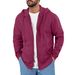 Men's Clothing Solid Color Heavy Retro Spring Autumn Winter Men's Fleece Top Jacket Solid Color Zipper Sweatshirt_viptrois.com