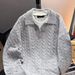 Men's Korean-Style Mock Neck Pullover Sweater – Oversized Long Sleeve Knit Top (Breathable, Color-Blocked, S-XXXL, Minimalist Casual)_viptrois.com