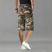 Men's Clothing Men's Casual Khaki Camouflage Shorts Best Selling High Street Fashion Land Camouflage Shorts_viptrois.com