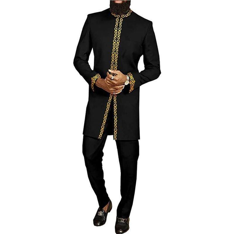 Men's Ethnic Style Embroidery Set 2 Piece_viptrois.com