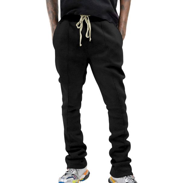 Men's New Striped Drawstring Slim Fit Athletic Casual Pants_viptrois.com