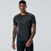 Men's Clothing Short Sleeved T Shirt Men's Sports Ice Silk Fitness Quick Drying Clothes Summer Leisure Round Neck Loose Large Size Running Clothes_viptrois.com