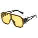Men's Sunglasses Retro Oversized Integrated Sunglasses For Men, High End Women's Large Frame, Fashionable Beauty Head Cross Border Sunglasses_viptrois.com