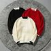 Jianheng Men's Long Sleeve Sweater Waffle Print Two Piece Set Color Blocking Soft Comfortable Fabric Street Style Slim Fit_viptrois.com