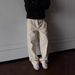 Men's Clothing Classic French Vintage Pleated Chino Pants - Fleece-Lined Winter Trousers In Black & Beige | Straight Cut, Mid-Rise, Comfort Fit_viptrois.com