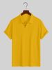 Men's Clothing Men's Tops Lapel Diamond Knitted Casual Loose Short Sleeved Shirt Men's Polo Shirt_viptrois.com