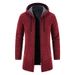 Men's Oversized Hooded Sweater Coat - Longline Knit Cardigan With Casual Streetwear Style (Available In 5 Colors & Plus Sizes)_viptrois.com