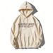 "Unisex Hooded Sweatshirt - Soft Fleece Lined Pullover With Pockets, Streetwear Casual Wear For Men & Women (Black/White/Gray/Beige)"_viptrois.com