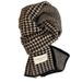 Korean Version Classic Houndstooth New Double-Sided Scarf For Women, Autumn And Winter Warm Fashion Knitted Neck Warmer,_viptrois.com