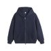 "Oversized Zip-Up Hoodie – Heavyweight Polyester Unisex Streetwear (Black/Charcoal/Navy)"_viptrois.com
