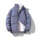 New Autumn/Winter Men's Cotton Korean Edition Trendy Plush Thick Bread Robe Stand Collar Casual Coat For Men_viptrois.com