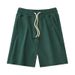 Men's Clothing Men's Retro Terry Sports Sweatpants And Casual Shorts Set Heavyweight Summer Knitted Five Point Drawstring 10 Colors_viptrois.com