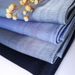 Unisex Natural crepe monochrome long pirn crepe silk scarf Scarf_viptrois.com