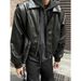 CT American Style Cleanfit Trendy Short Padded Shoulder Jacket For Men Spring And Autumn New Loose Leather Coat Outerwear_viptrois.com