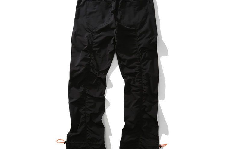 High Street Vibes Pleated Trousers - Unisex Stacked Hem Jogger Pants With Drawstring Waist & Flared Silhouette (Black/Grey)_viptrois.com