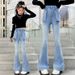 151 Beaded Pocket Diamond Bell Bottoms New Children's Miscellaneous European And American Jeans_viptrois.com