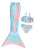 Mother & Kids Girls Mermaid Swimsuit Summer New Children Mermaid Tail Princess Dress Split Bikini Hot Spring Swimsuit_viptrois.com