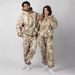 3d Digital Print Fleece Tracksuit Set For Men And Women, Cozy Fabric Autumn Winter Loungewear, Casual Couple Matching Outfits With Maple Leaf Design_viptrois.com